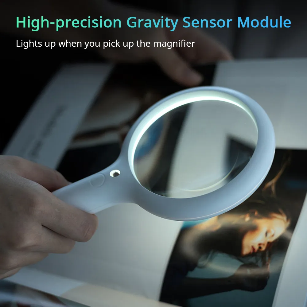 XIAODA Smart Magnifier 3X Magnifying Glass With Night Light description image 2