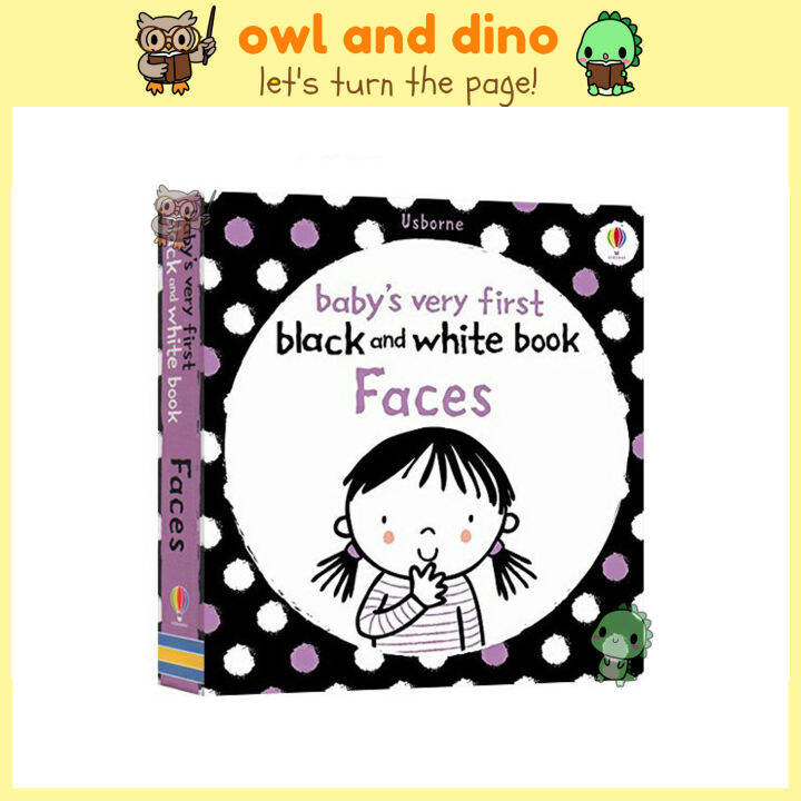 Usborne Babies Very First Black and White Books Faces (Board Book) Lazada PH