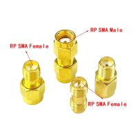 [LWF HOT]○ 4ชิ้น SMA ตัวเมีย/ตัวผู้ถึง RP-SMA ปลั๊ก/แจ็ค RF Coaxial Coax Adapter Connector Kit