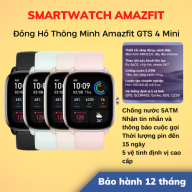 Hỏa Tốc 4h - HCM Đồng Hồ Thông Minh Amazfit GTS 4 Mini Hỗ Trợ Tiếng Việt thumbnail