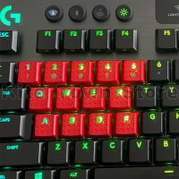 13Pcs 4 Colors Texture Tactility Backlit Replacement Keycaps For Logitech G813 G815 G913 G915 TKL RGB Mechanical Keyboard