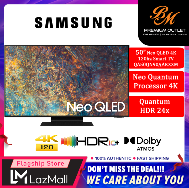 SAMSUNG QN90A 50 Inch NEO QLED 4K Smart TV With Quantum Matrix Technology QA50QN90AAKXXM Lazada