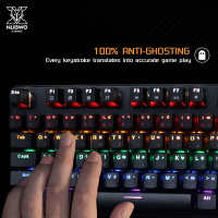 KEYBOARD (คีย์บอร์ด) NUBWO X-LUTION X21 TKL (BLACK) (OUTEMU BLUE SWITCH) (RGB LED) (EN/TH)