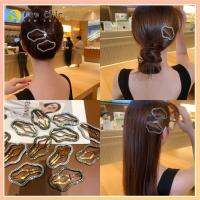 CHIC 3/5PCS โลหะสำหรับตกแต่ง คลิปกลวงรูปก้อนเมฆ แบบพกพาได้ เรซิน เครื่องประดับผมวินเทจ ของขวัญสำหรับเด็ก เครื่องมือจัดแต่งทรงผม สาวๆ