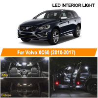 White Canbus Error Free Car Bulbs LED Interior Light Kit For 2010-2015 2016 2017 Volvo XC60 Reading Ceiling Cargo License Lamp