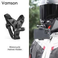 Vamson หมวกกันน็อคอุปกรณ์เสริม Gopro วงเล็บยึดคาง,สำหรับ Gopro Hero 11 10 9โทรศัพท์ Insta360หนึ่ง X3อุปกรณ์มอเตอร์ไซค์