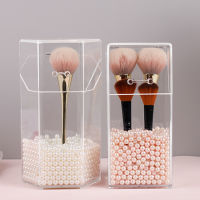 Pearl Clear Acrylic Makeup Brush Holder Transparent Makeup Brush Storage Box Lipstick Storage Container Pencil Clear Box