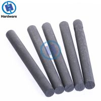 5pcs Black Carbon Rod 99.99 Graphite Electrode Cylinder Rods Bars 100x10mm For Industry Tools