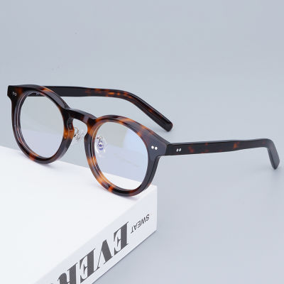 แบรนด์ญี่ปุ่น VECTOR-004 Luxury Acetate กรอบแว่นตาผู้ชายคลาสสิกแฟชั่น Designer แว่นตาผู้หญิง Eyewear