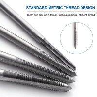 10Pcs Mini Spiral Flute Taps Sets Metric Straight Flute Coarse Thread for Watches Tapping, M1-M3.5