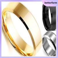 BETTERFORM ผู้ชาย เจ้าสาว งานแต่งงาน เครื่องประดับ วงดนตรี ไทเทเนียม แหวนสแตนเลส