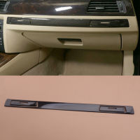 Carbon Fiber Style Console Glove Box Water Cup Holder Panel Cover Trim Strip Kit Fit For BMW 3 Series E90 E92 E93