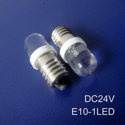【Worth-Buy】 E10คุณภาพสูงไฟอุปกรณ์ไฟ Led 24V E10 24VDC หลอดไฟ Led 24V E10ไฟบ่งบอก E10ไฟนำร่อง Led 10ชิ้น/ล็อต