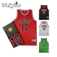 2023 Korean Slam Cosplay Costume Shohoku Sakuragi Hanamichi Basketball Jersey T Shirt Sport Wear School Basketball Team Uniform