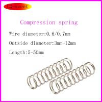 Compressed Spring Return Spring Pressure Spring Spot Goods Wire Diameter 0.6/0.7mm Outer Diameter 3-12mm Release Spring