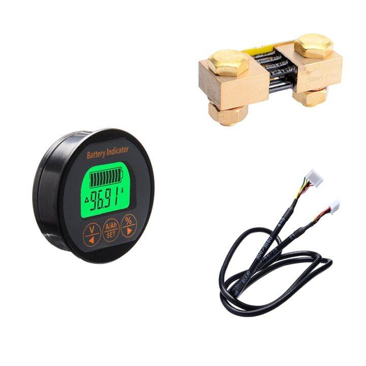 DC 8-80V 100A TR16 Coulomb Counter Meter Battery Capacity Indicator ...