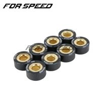 8PCS Motorcycle Scooter An400 Variator Weight Roller Clutch Pulley Driven Bead For Suzuki Burgman Skywave 250cc 400cc AN 250 400