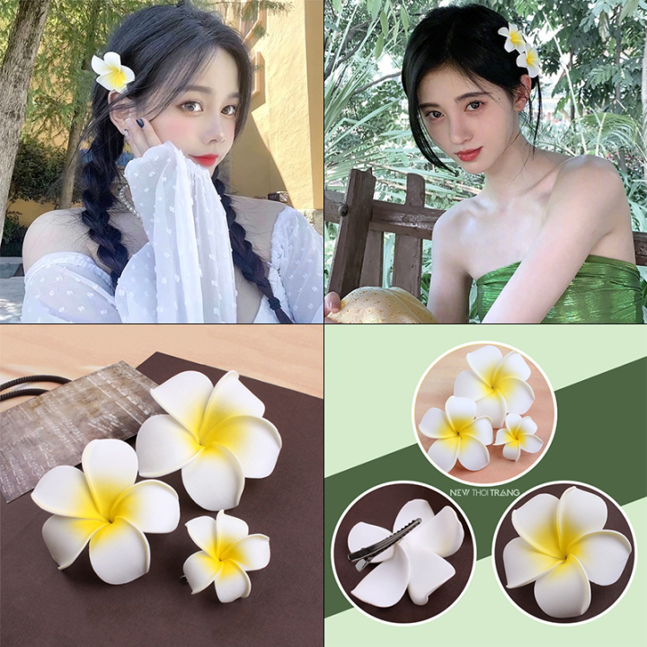 Kẹp Tóc Hoa Sứ Dễ Thương Hoa Cài Tóc Cho Bạn Gái Dạo Phố, Đi Biển, Du Lịch | Lazada.vn Kẹp Tóc Hoa Sứ Dễ Thương Hoa Cài Tóc Cho Bạn Gái Dạo Phố, Đi Biển, Du Lịch | Lazada.Vn