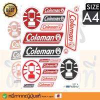 SALE สติ๊กเกอร์แค้มปิ้ง สติกเกอร์ติดได้ทุกที่แบบ Set A ลาย Coleman กีฬาและกิจกรรมกลางแจ้ง อุปกรณ์ตั้งแคมป์และเดินป่า อุปกรณ์ทำอาหาร