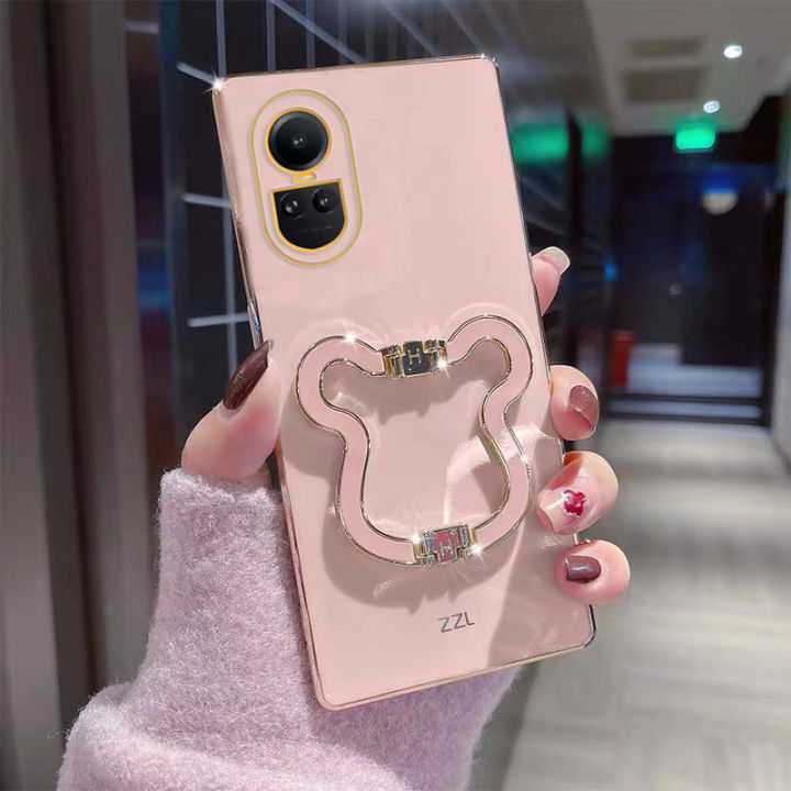 dkhorsing-เคสโทรศัพท์ชุบใหม่สำหรับ-oppo-reno-10-10-pro-10-pro-เคสซิลิโคนแบบเต็มรูปแบบ-oppo-reno-10-5g-2023ฝาหลังแบบบางกันกระแทก-oppo-reno-10pro-บวก5g-พร้อมที่ใส่หูหมีที่น่ารัก