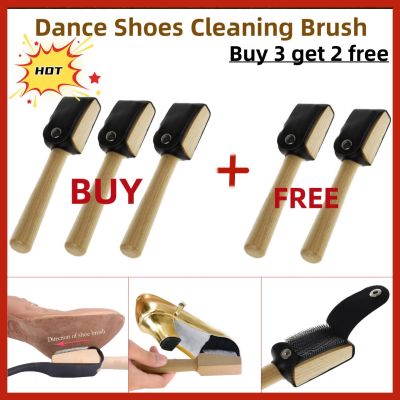 1-5 buah sikat sepatu sol Suede kayu kawat pembersih sepatu dansa sikat pembersih untuk sepatu alat pembersih rumah tangga