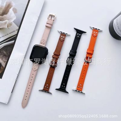 【Hot Sale】 Applicable to apple watch watch1-7 generation thin rivet waist se girls iwatch8