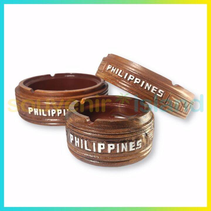 Wooden Round Ashtray Boracay Philippine Souvenir Lazada PH