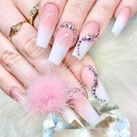 FANYAN5ลูกบอลขนปุยหัวใจเล็บเครื่องประดับอัญมณีที่ถอดออกได้ความงาม Ic Nail Pom Poms ลูกเล็บที่ตกแต่งเล็บ DIY พร้อมอุปกรณ์ทำเล็บฐาน