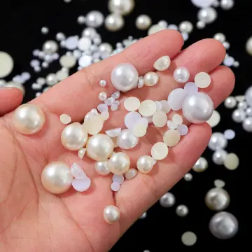 Round ABS Imitation Pearl Beads For Jewelry Making Mixed color