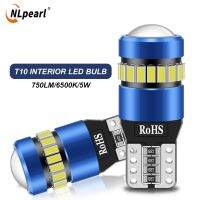 Nlpearl W5W T10 LED CANBUS ไม่มีข้อผิดพลาด12V ไฟตบแต่งภายในข้างรถ168 194 3030 SMD Audi รถสว่างมากไฟตบแต่งภายใน LEDs 2ชิ้น