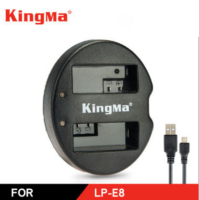 แท่นชาร์จแบต2ก้อน ยี่ห้อkingma สำหรับแบตเตอรี่ Canon LP-E8