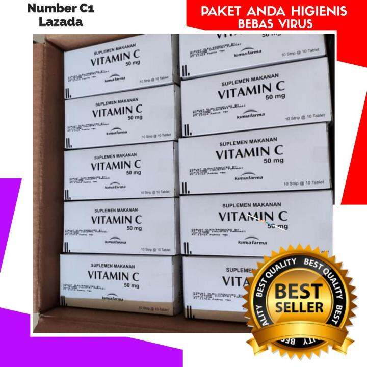 Vitamin C Original Kimia Farma Isi 100 Butir Imunitas Dan Daya Tahan ...