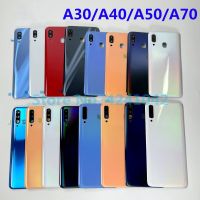 ตัวเรือนด้านหลังฝาครอบด้านหลังแบตเตอรี่ของแท้เหมาะสำหรับ Samsung Galaxy A30 A40 A50 A70ป้องกันโทรศัพท์2019เปลี่ยนได้