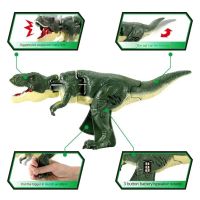 Children Decompression Dinosaur Toy Creative Hand-Operated Spring Swing Dinosaur Gun Fidget Toys For Kids Adults Christmas Gifts