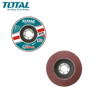 TOTAL ผ้าทรายเรียงซ้อนแบบ หลังแข็ง 4 นิ้ว เบอร์ 40 / 60 / 80 ( Flap Disc ) รุ่น TAC6310013 / TAC6310023 / TAC6310033