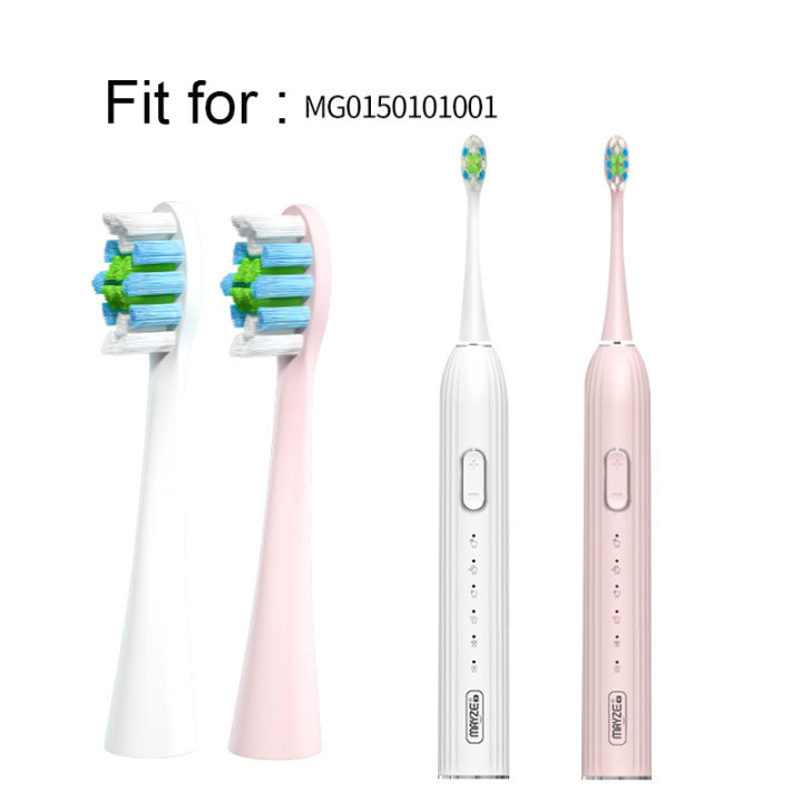 3ชิ้นแปรงสีฟันไฟฟ้าหัวฉีดนุ่มดูปองท์ขนแปรงสำหรับ-mg015019ชุดโซนิคแปรงสีฟันไฟฟ้าดูแลมืออาชีพ