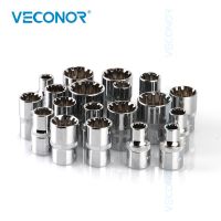 3/8 Square Drive 12pt Socket Bit Ratchet Wrench Soket Alat Listrik Aksesoris CRV 6 Sampai 24 Mm