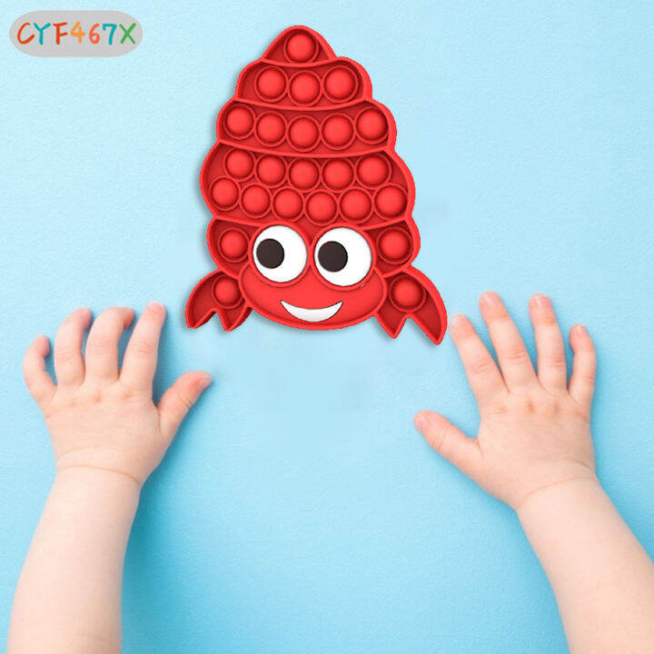 cyf-cartoon-crabs-shaped-decompression-toy-silicone-relieve-stress-improve-concentration-educational-toy-for-children-adult