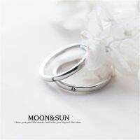 s925 Moon&amp;Sun couples (Mini) แหวนคู่รักเงินแท้ ที่่ให้ความรู้สึกแสนโรแมนติก เรียบง่าย มีความหมาย