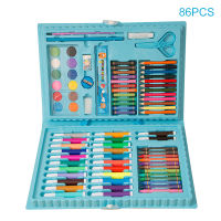 86150PcsSet Drawing Tool Kit with Box Painting Brush Art Marker Water Color Pen Crayon Kids Gift Writing Supplies Pens Markers