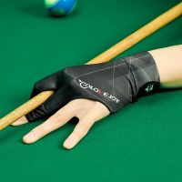 【LZ】☽♞™  Open Finger Billiard Pool Gloves Adjustable Sticker Polyester Snooker Billiards Gloves Smooth Soft Portable Training Accessories