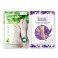 EFERO Exfoliating Foot Mask มาส์กลอกเท้า ปรับเท้านุ่มเหมือนเท้าเด็ก