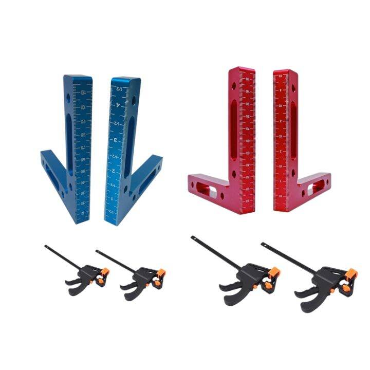 2 Pcs 90 Degree Positioning Squares Right Angle Corner Clamping Square