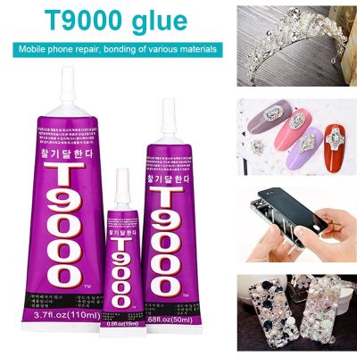 T9000 Adhesive Glue Liquid Glue Epoxy Resin Black Adhesive Heat Resistant DIY Jewelry Rhinestone Phone Screen Repair Super Glue Adhesives Tape