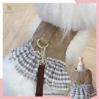 Glitter Pooch ชุดรัดอก สายจูง เสื้อผ้า สุนัข, หมา, แมว, สัตว์เลี้ยง พร้อม สายจูง รุ่น Simply Baby Canvas Girl