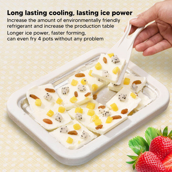 [MeiBoAll] Ice Cream Roller Plate DIY Handcraft Non Plug In Required ...