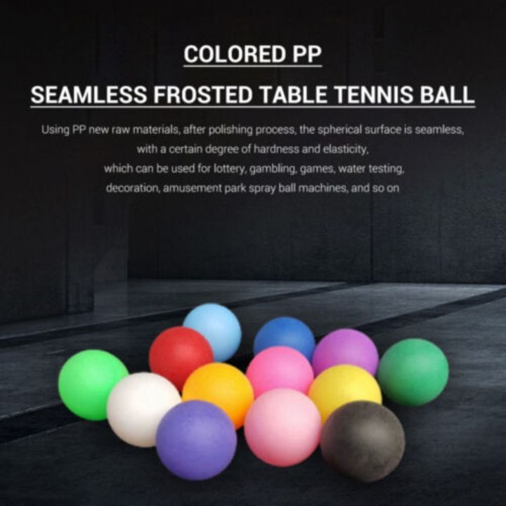 ลูกบอลลายกีฬาปิงปองสีผสมวัสดุ-pp-ลูกปิงปองลูกบอลสำหรับฝึกซ้อมมืออาชีพสำหรับอุปกรณ์กิจกรรมกลางแจ้ง