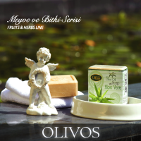 โอลิโวส สบู่น้ำมันมะกอก 100% HERBS AND FRUITS SERIES 100% OLIVE OIL SOAP WITH ALOEVERA