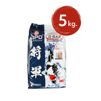 JPD SHOGUN ALL SEASON KOI FOOD 5KG (FLOATING) - เจพีดี อาหารปลาคาร์ฟ สูตรสุขภาพ เพื่อผิวปลา  ทานได้ทุกวัน 5กก.(เม็ดลอย)