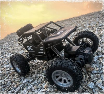 รถบังคับ ไต่ภูเขา  ลุยได้สมจริง รถบังคับวิทยุ Rock Crawler 2WD รถไต่หิน 1:18